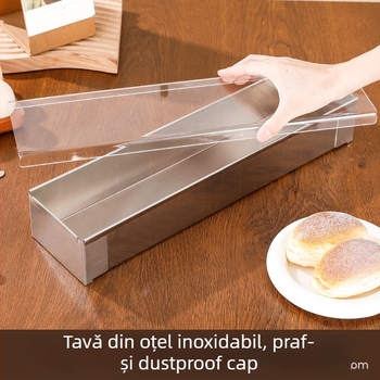 Forme dreptunghiulare din oțel inoxidabil pentru deserturi: tiramisu, pâine, mousse de brânză și prăjituri — formă fixă