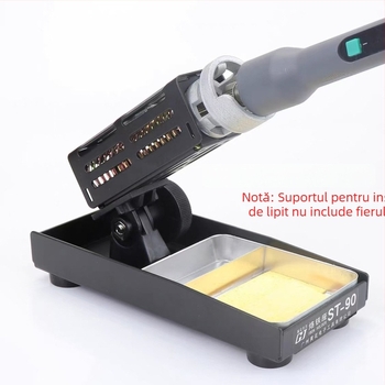 Suport pentru fier de lipit ST-90 — construcție din metal integral, suport pentru lipire, marca Yellow Flower Noble