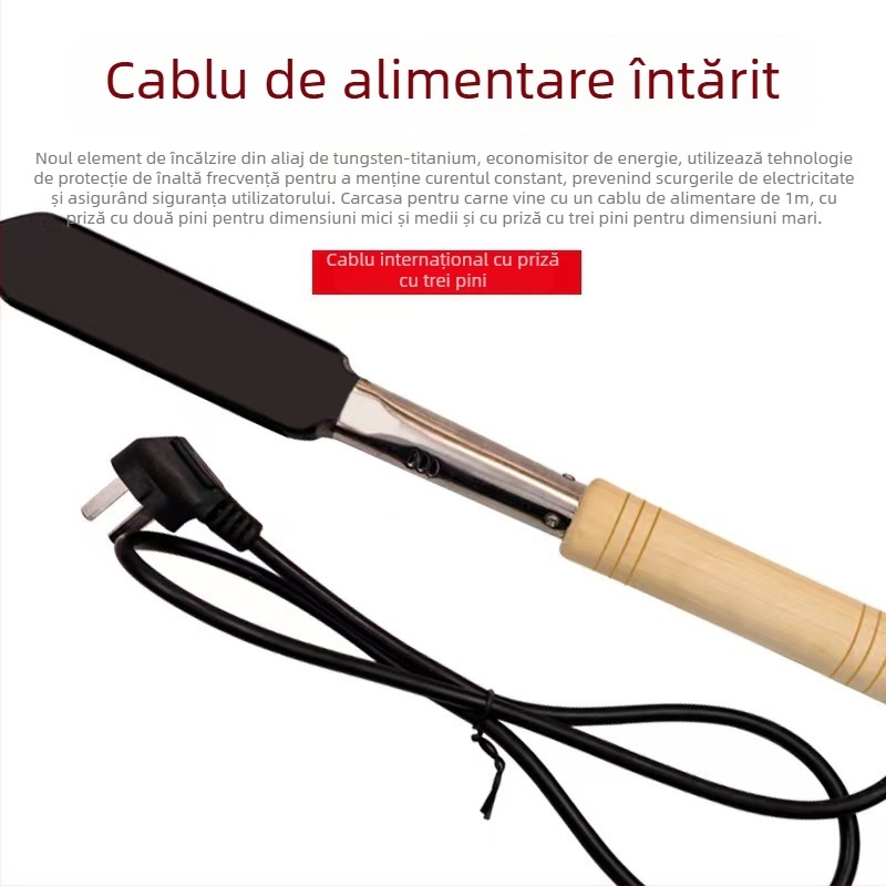 Unealtă electrică pentru pyrogravură și sculptură cu mâner din lemn/plastic | 220 V | 600/700/800 W | Youdu