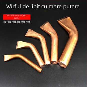 Pistol de lipit cu mâner din lemn, elemente de încălzire 75-300W și 500W, 220V Inkai