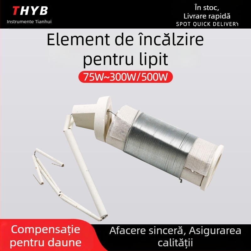 Pistol de lipit cu mâner din lemn, elemente de încălzire 75-300W și 500W, 220V Inkai