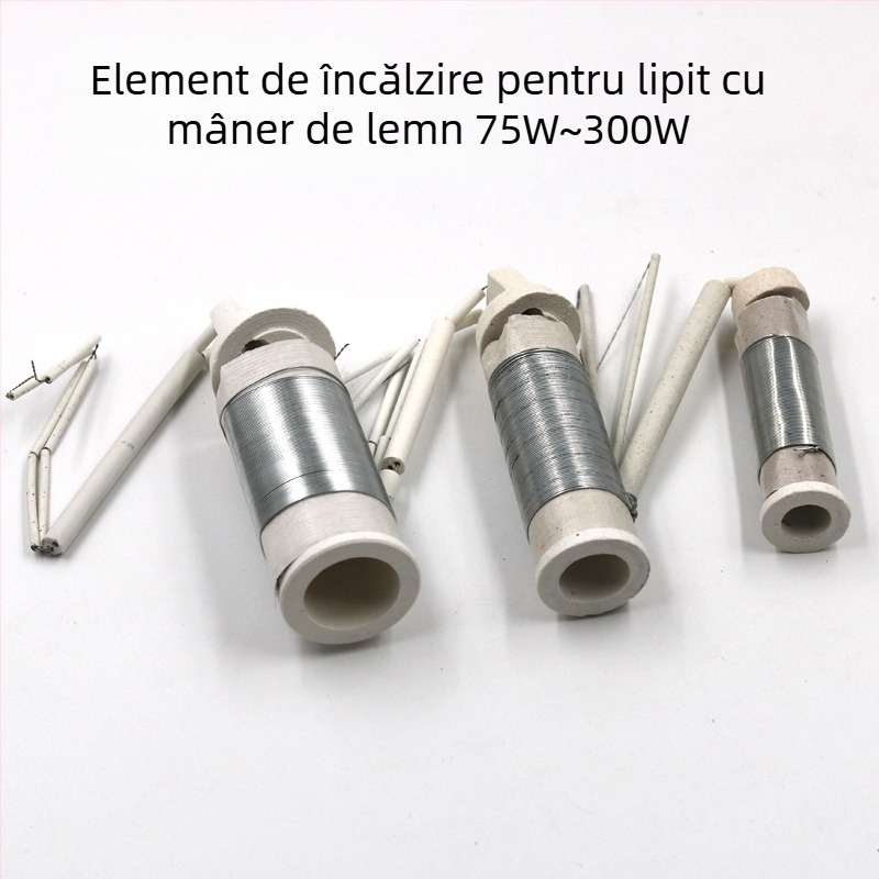 Pistol de lipit cu mâner din lemn, elemente de încălzire 75-300W și 500W, 220V Inkai