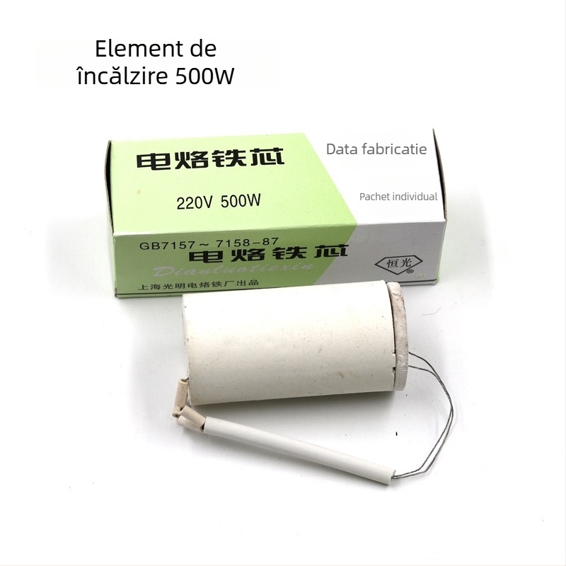 Pistol de lipit cu mâner din lemn, elemente de încălzire 75-300W și 500W, 220V Inkai