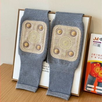 Genunchiere autoîncălzitoare cu magnet, ghimbir și cașmir, infraroșu îndepărtat pentru articulații, adulți, toamnă 2025