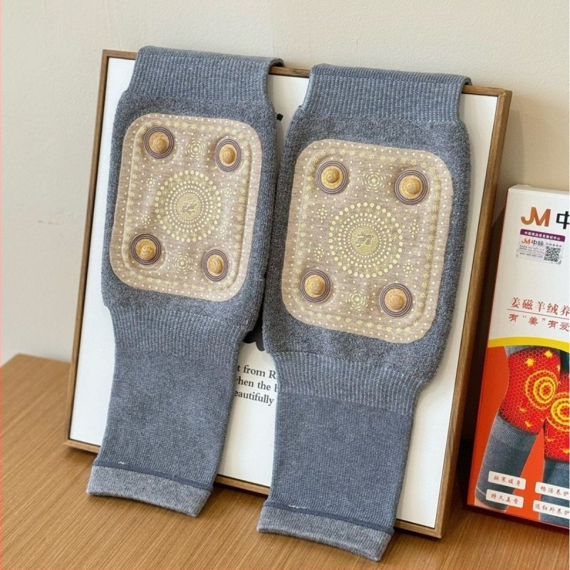 Genunchiere autoîncălzitoare cu magnet, ghimbir și cașmir, infraroșu îndepărtat pentru articulații, adulți, toamnă 2025