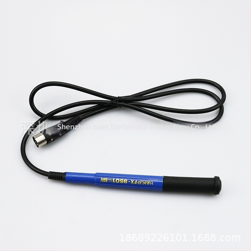 Baer mâner de lipire pentru stația 951/942/T12, mâner din silicon, încălzire electrică, compatibil cu 51/942/T12