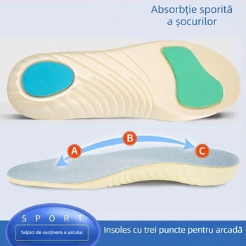 Talpă ortopedică pentru corectarea piciorului plat, cu sprijin arc, EVA, talpă întreagă