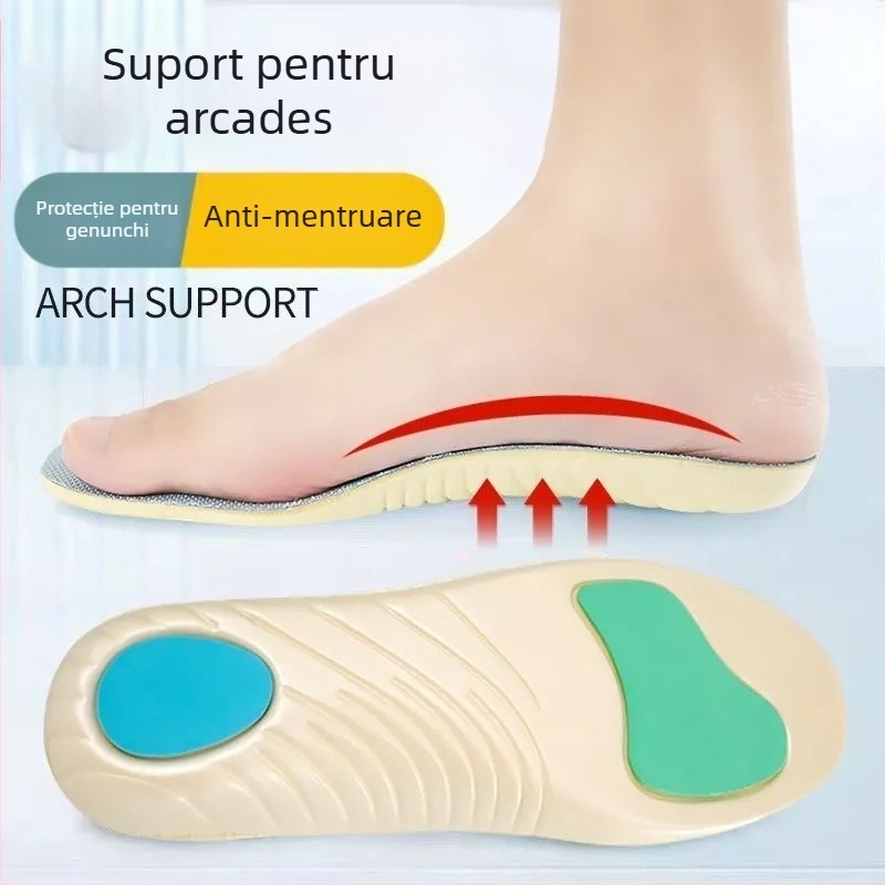 Talpă ortopedică pentru corectarea piciorului plat, cu sprijin arc, EVA, talpă întreagă