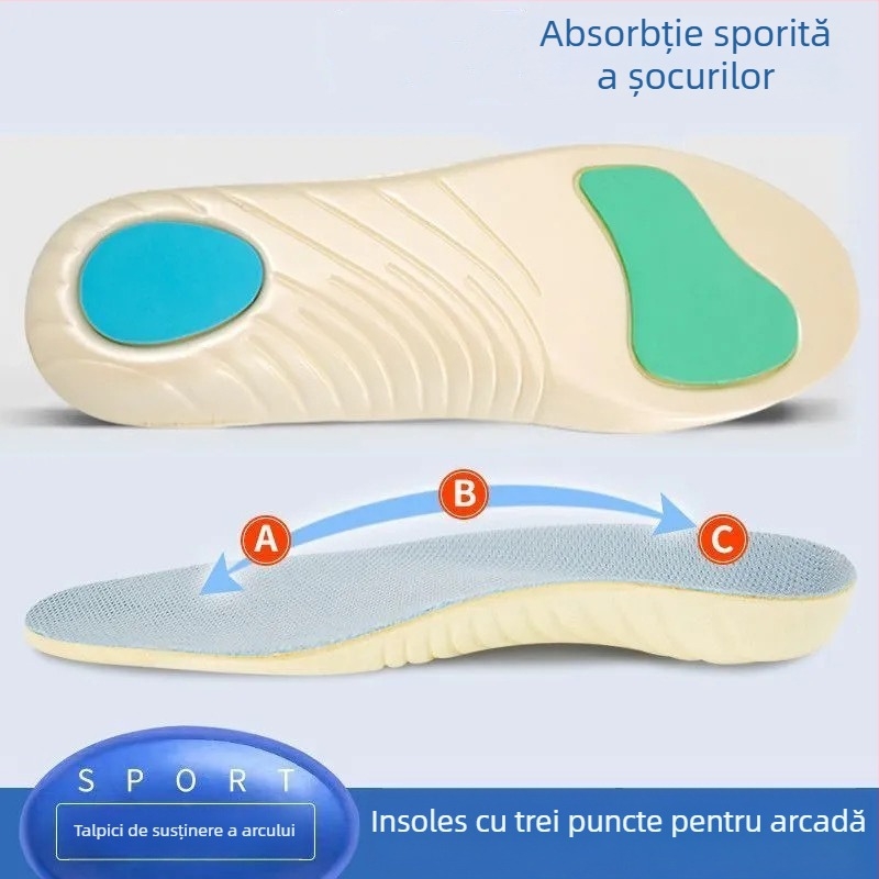 Talpă ortopedică pentru corectarea piciorului plat, cu sprijin arc, EVA, talpă întreagă