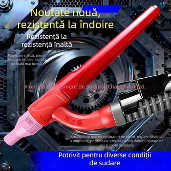 Accesoriu pentru lampa de sudură arc argon qq150A, flexibil, duză cu cap lat rotativ 360°