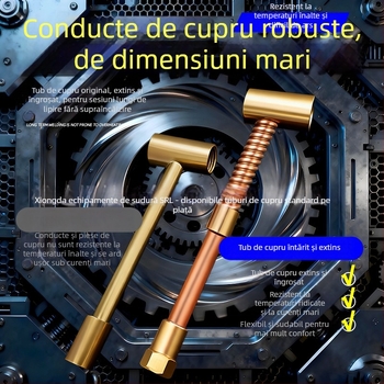 Accesoriu pentru lampa de sudură arc argon qq150A, flexibil, duză cu cap lat rotativ 360°