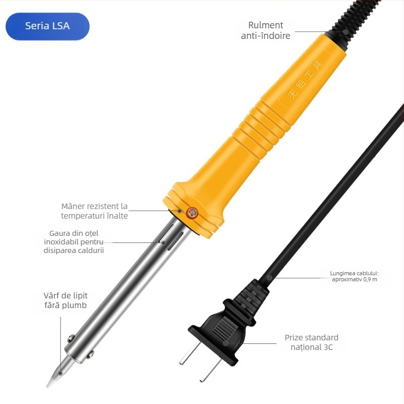 Găuritor electric pentru ghivece și sticle din plastic, cu lipitor de sudură și pistol de lipit topit; dispozitiv manual; Tip: Altul; Curent de sudare: Altul; Putere: Altul; Domeniu de aplicare: Altul
