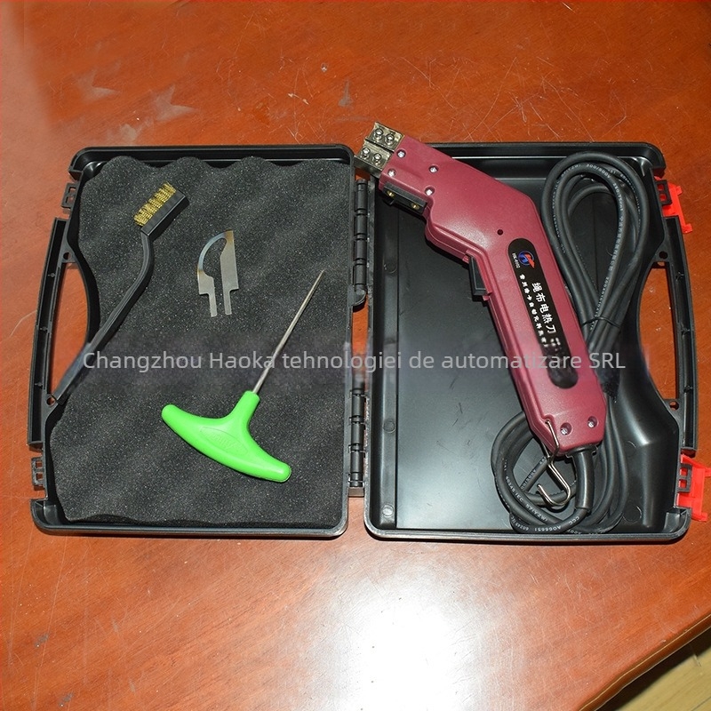 Haoka 220V Tăiere cu încălzire electrică, temperatură reglabilă, pentru țesături sintetice