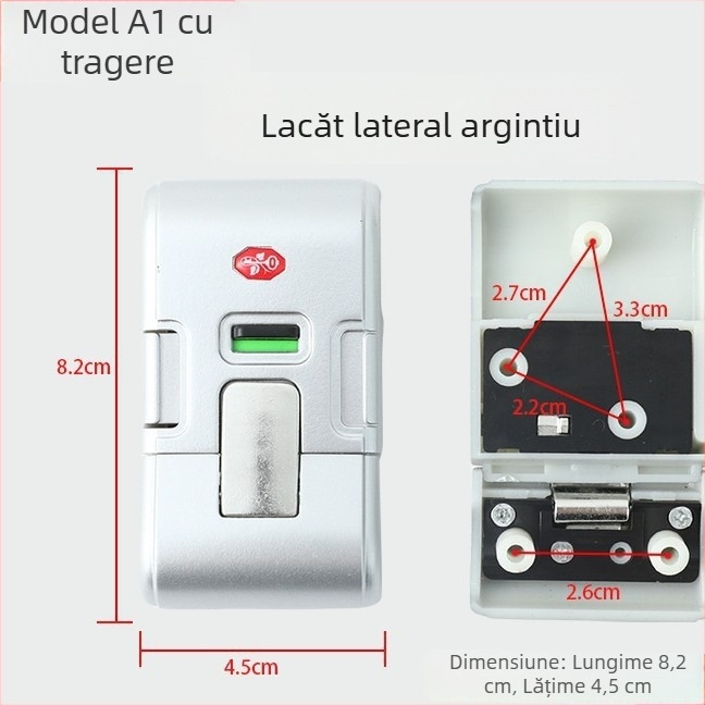 Lacăt cu combinație pentru bagaje de călătorie, lacăt mic pentru valize