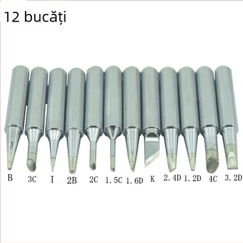 Vârf de lipit seria 900 936 cu reglaj de temperatură - fără plumb, din cupru cu strat electroplatinat, formă vârf: ascuțit, plat, înclinat, 200–450°C