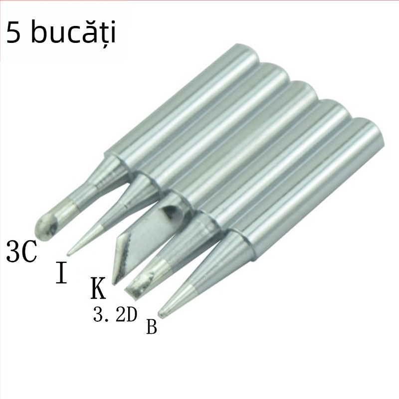 Vârf de lipit seria 900 936 cu reglaj de temperatură - fără plumb, din cupru cu strat electroplatinat, formă vârf: ascuțit, plat, înclinat, 200–450°C
