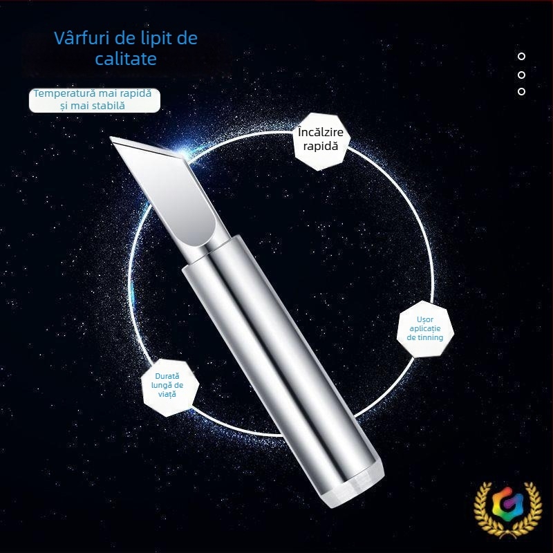 Set de vârfuri pentru lipit, 5 bucăți, tip cu încălzire internă, vârfuri originale