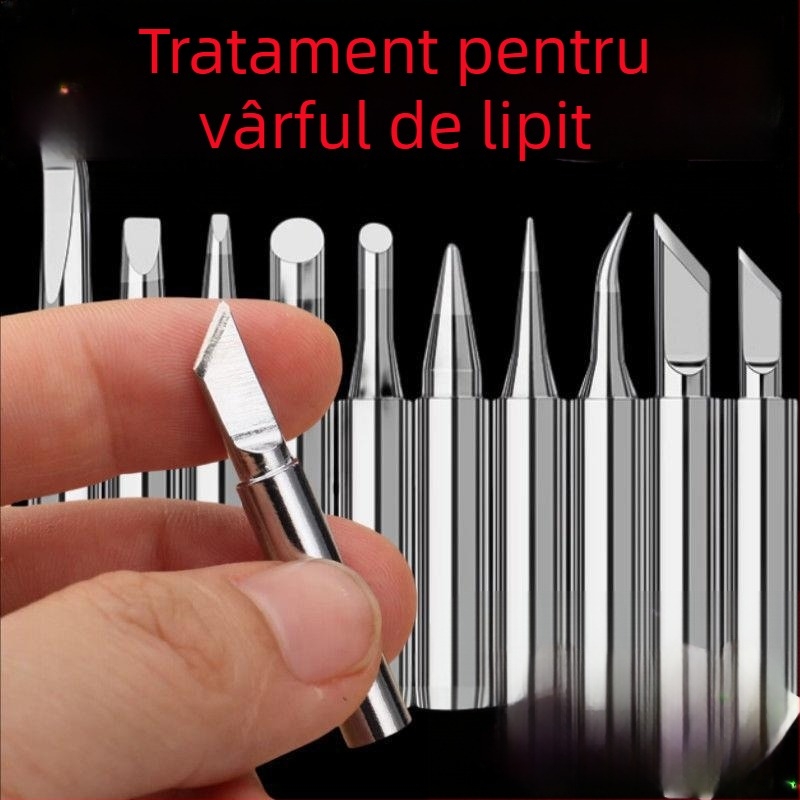 Set de vârfuri pentru lipit, 5 bucăți, tip cu încălzire internă, vârfuri originale