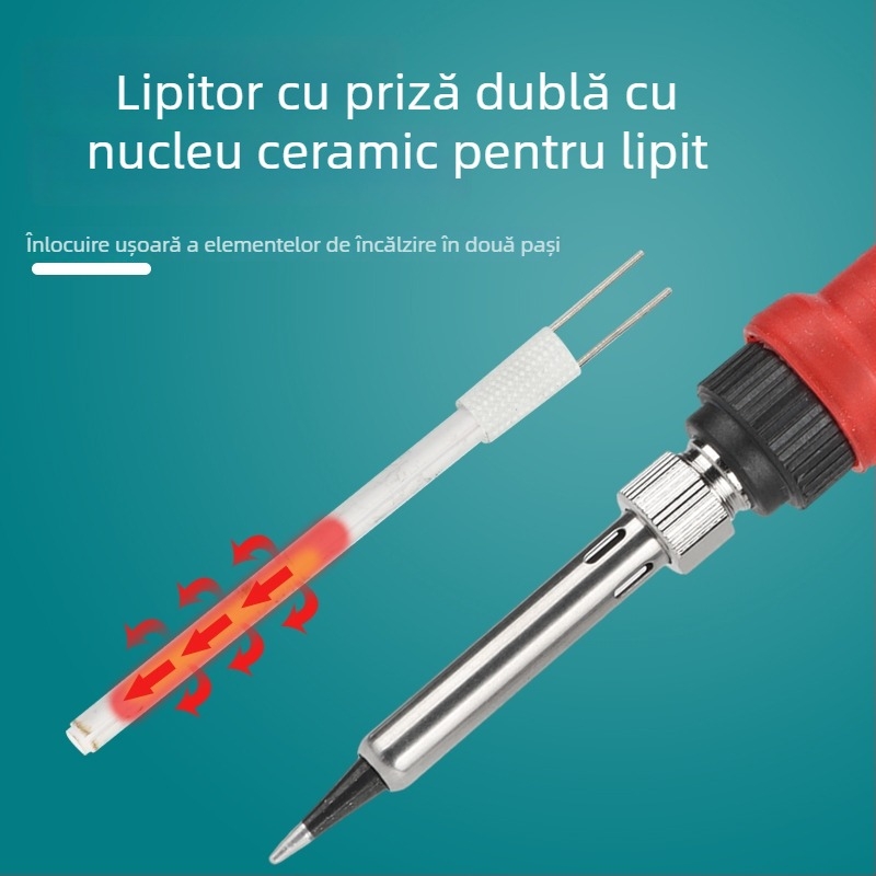 Kit de lipit electric pentru uz casnic, cu pistol de lipit și kit de reparații, nivel profesional