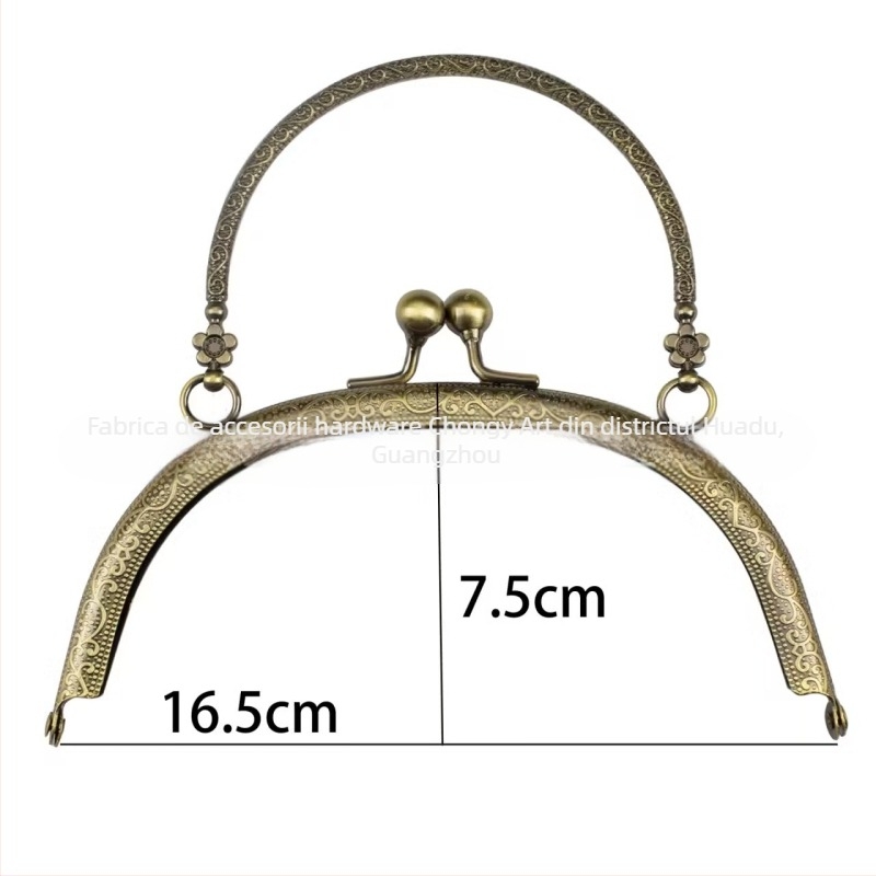 Accesoriu metalic pentru geantă, marca Chuangyi bags, model monocrom, vară 2023