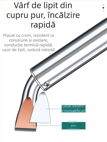 Fier de lipit puternic, de nivel profesional și industrial, pistol de lipit pentru electronice