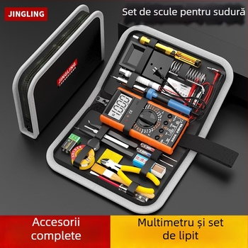 Kit profesional: multimetr și fier de lipit cu cutie de scule, control al temperaturii constante pentru reparații electronice acasă și pentru studenți — Ye xuan