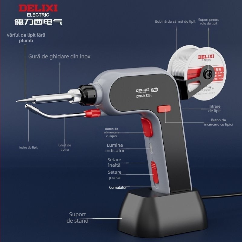 Unique pistol de lipit cu încălzire internă, putere înaltă, pentru uz casnic, automat, nivel profesional
