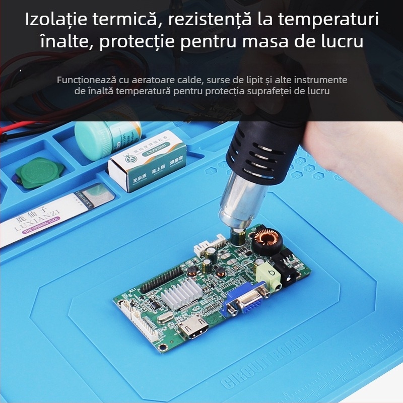 Covoraș de lucru din silicon Deer fairy, suprafață magnetică, model Lxz922063