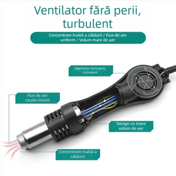 Stație de dezlipire cu aer cald, 858 două-n-unu, fier de lipit 878D, stație de lipire 8786D (Brand: Altele)