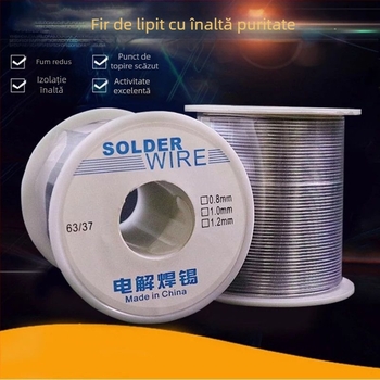 Sârmă de lipit cu miez de flux rosin, cu plumb de înaltă puritate, pentru lipit electric