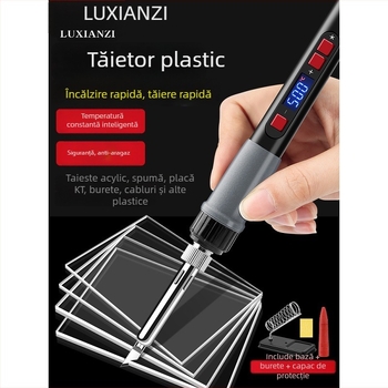 Deer Fairy unealtă electric încălzită pentru gravură și tăierea plasticului, placă KT, burete spumă, unealtă de perforare cu topire