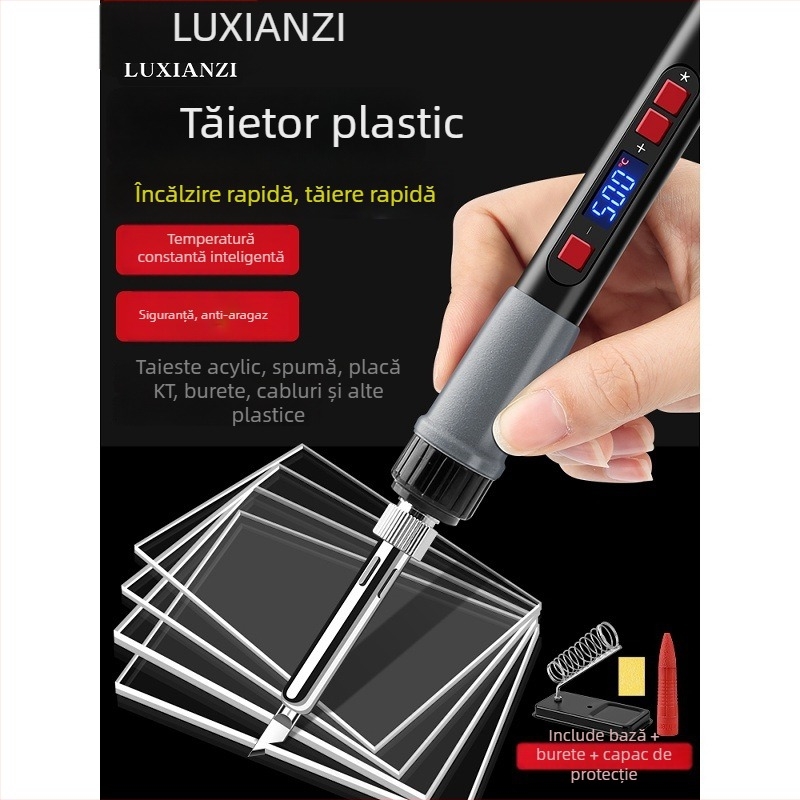 Deer Fairy unealtă electric încălzită pentru gravură și tăierea plasticului, placă KT, burete spumă, unealtă de perforare cu topire