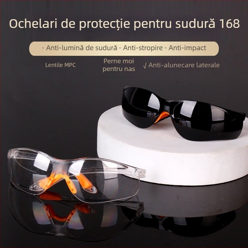 Ochelari de protecție pentru sudură, protecție anti-impact, model 168, marcă 777, ramă din plastic