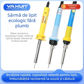 Fier de lipit electric Yaxun 220V, 20–60W, pentru reparații, uz casnic, sudură și pirografie