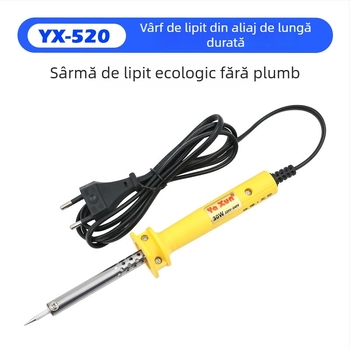 Fier de lipit electric Yaxun 220V, 20–60W, pentru reparații, uz casnic, sudură și pirografie