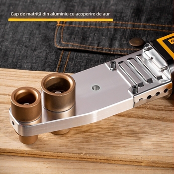 Mașină electronică de sudură prin topire la temperatură constantă pentru țevi PPR, capete duale 20/25, 800W, 220V, model DL82032C