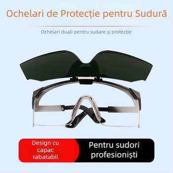 Ochelari de protecție pentru sudură, anti-reflexie și protecție UV, lentile transparente, protecție oculară, anti-șoc