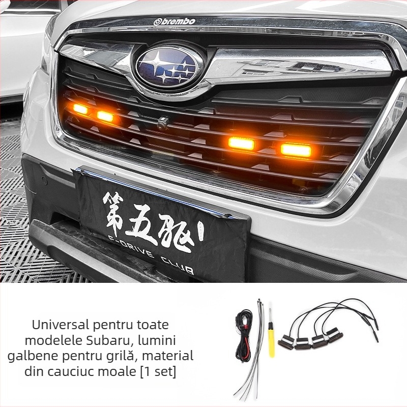 DRL pentru grila centrală Subaru, LED, 12V, 10W, protecție nivel 3, durată de viață 10000 ore