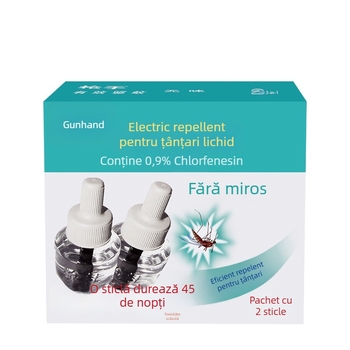 Lichid repelent pentru țânțari, Gunners, sticlă 100 ml