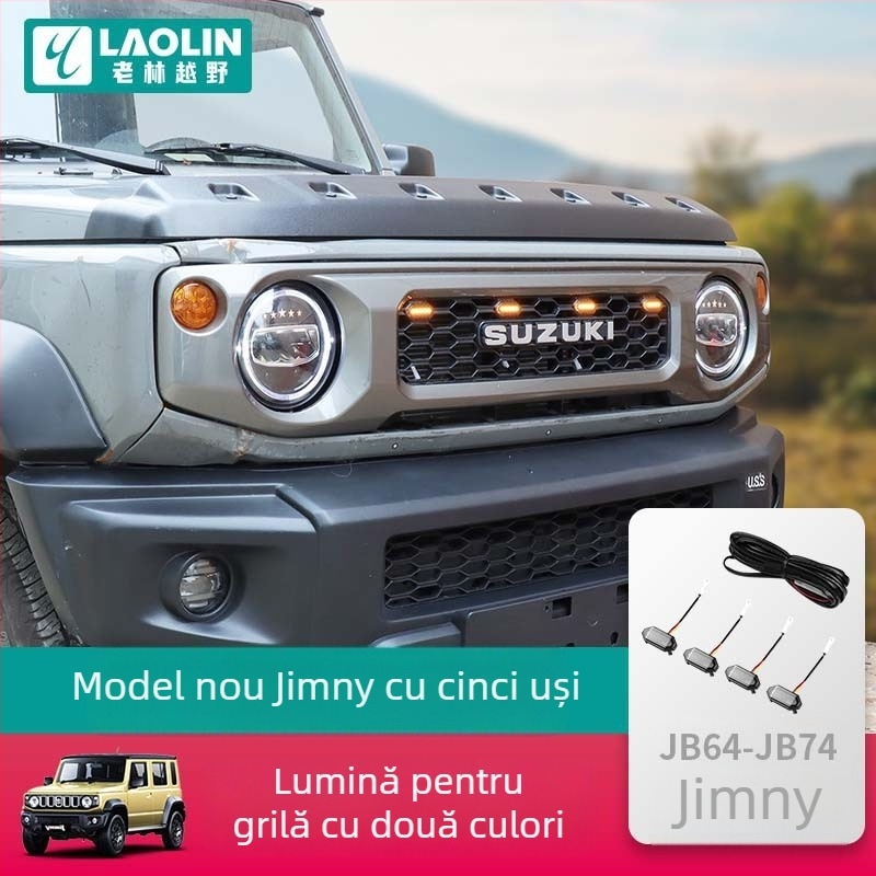 Lumină LED pentru grila centrală a Jimny cu 5 uși, model 2023–2024, construcție ABS, 3W, model 20240501425
