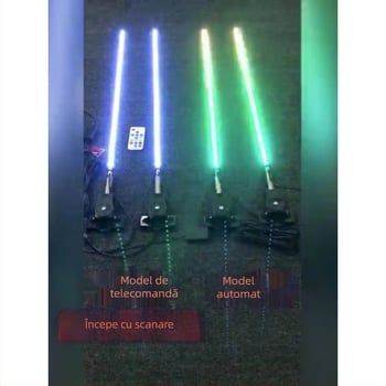 Lampă antenă LED cu efecte colorate pentru camioane, mașini și motociclete, 12V