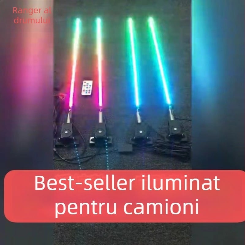 Lampă antenă LED cu efecte colorate pentru camioane, mașini și motociclete, 12V