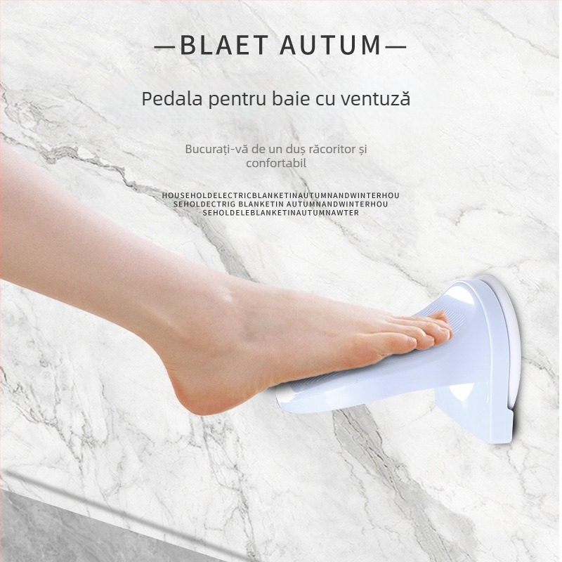 Mâner de ușă cu ventuză pentru dulapuri și uși glisante din sticlă — plastic, Brand Monday, stil simplu și modern