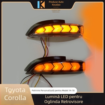 Lumină oglindă retrovizoare Carolla, LED DRL 10W și semnal de viraj secvențial, Brand Hidden Wing