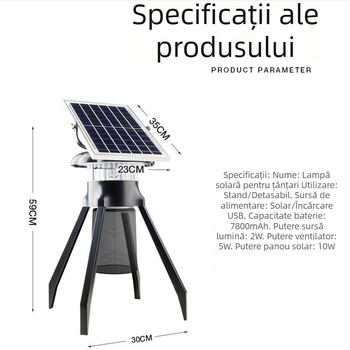 Lampă solară externă pentru omorârea țânțarilor, cu fotocatalizator — impermeabilă pentru grădină și curte, Model 00-86, Brand Youmu, 220V