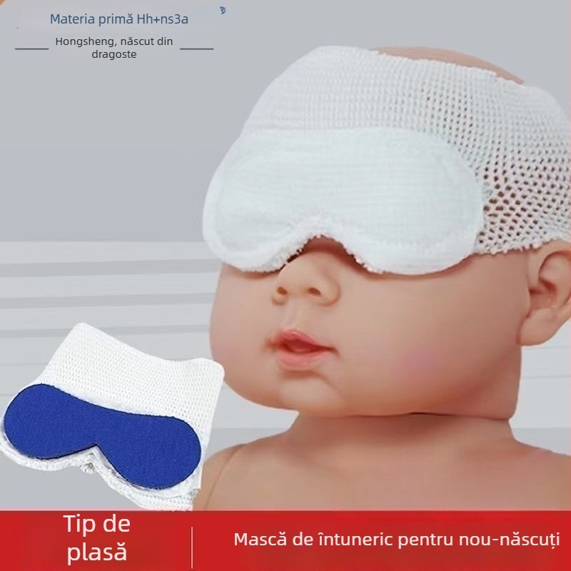 Yongsheng Mască de protecție pentru ochi pentru nou-născuți, din bumbac, de unică folosință