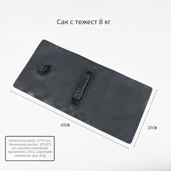 Sac de apă ballast pentru exterior, PVC rezistent, capacitate 8 L, pentru corturi și prelate