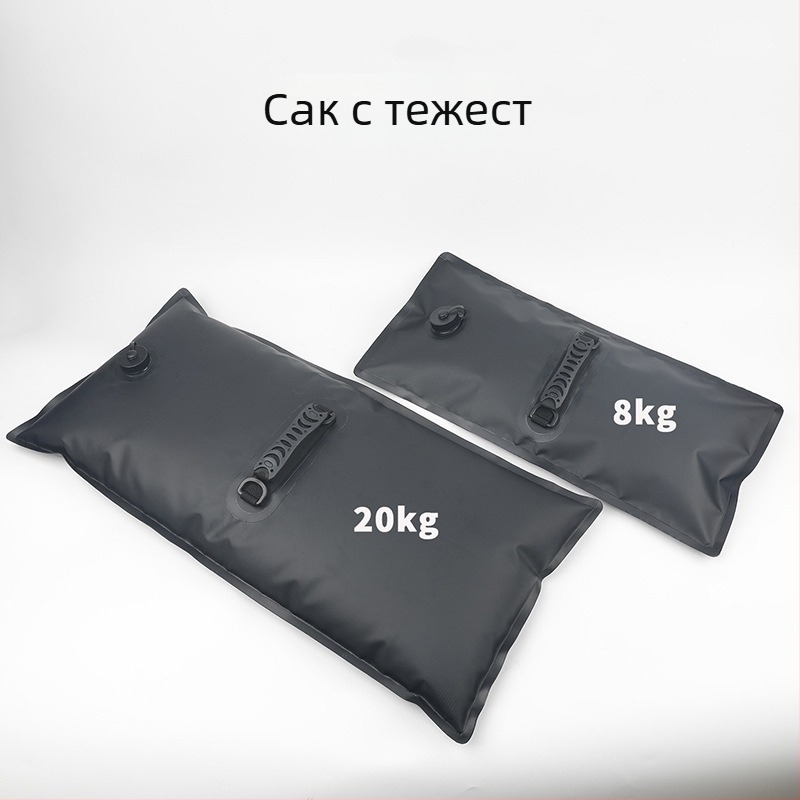 Sac de apă ballast pentru exterior, PVC rezistent, capacitate 8 L, pentru corturi și prelate