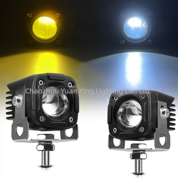 Proiector LED pentru motocicletă SK1, dual-color LED, corp din aluminiu de aviație, cupă reflectorizantă, număr piesă G0083