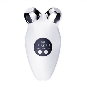 Dispozitiv EMS de lifting facial cu microcurent, cap cu role, vibrație încălzită EMS, cap din aliaj octagonal, model LM-682